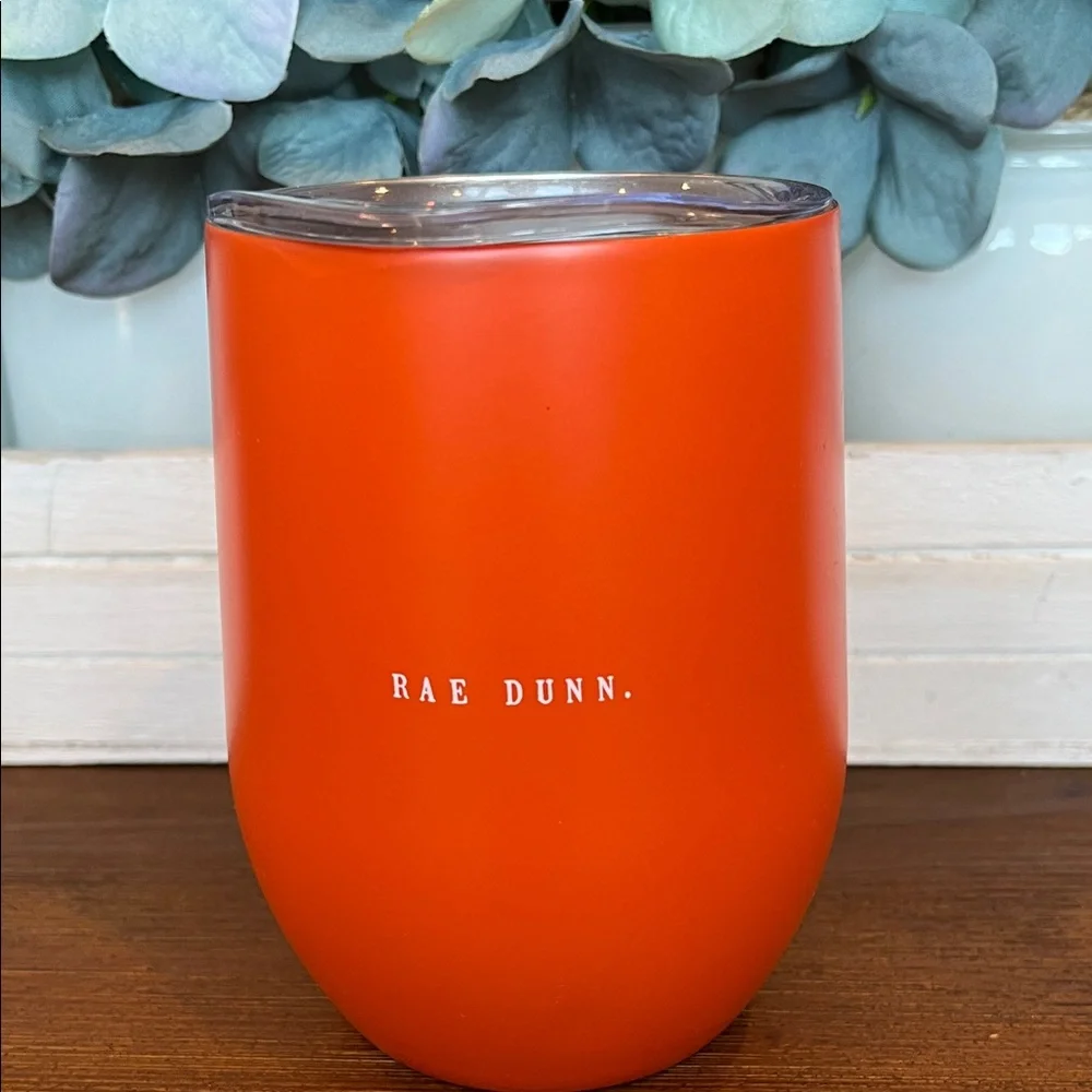 NWT Rae Dunn Happy Fall Y’all Orange Insulated Wine Tumbler - Picture 3 of 5